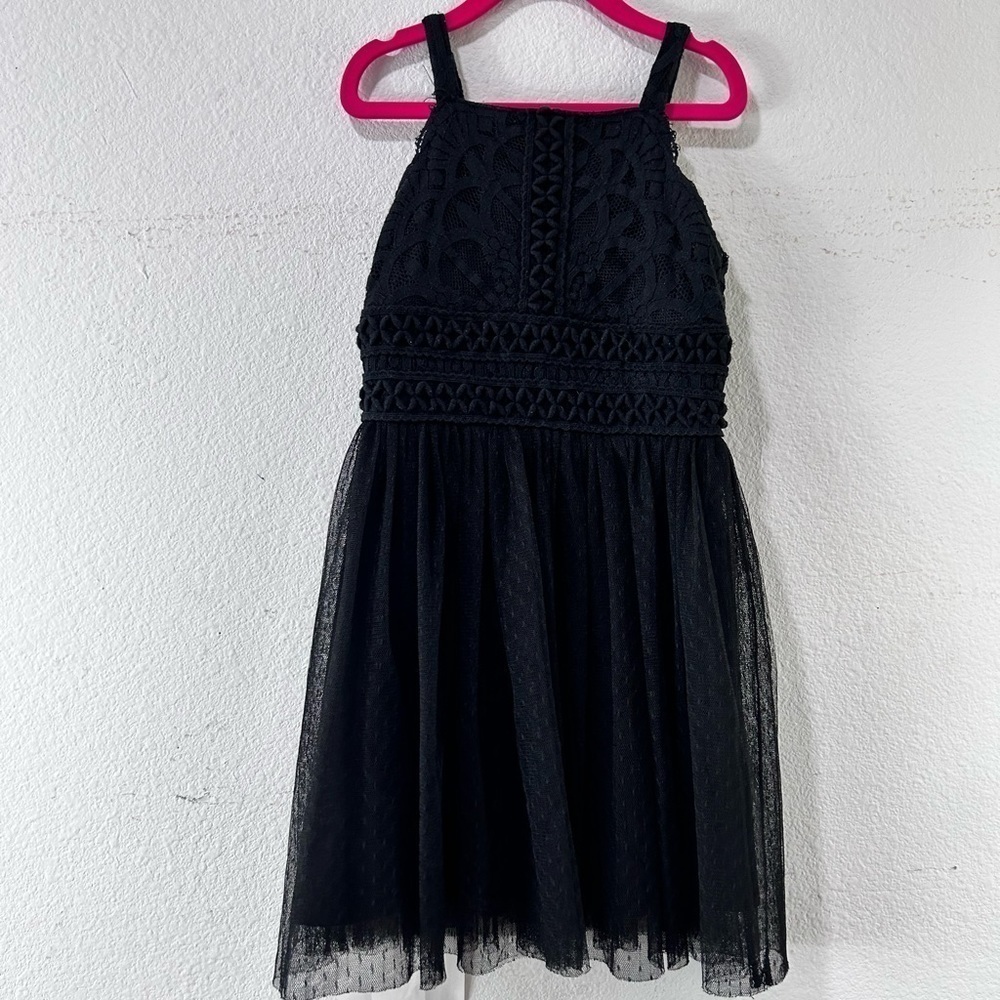 TRIXXI GIRL black lace dress size:7